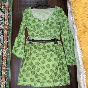 Green two piece set